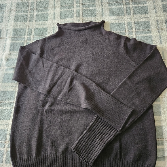 French Connection Soft Rollneck Sweater - Black Size L - Picture 9 of 11